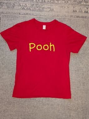Winnie The Pooh Women's T-shirt Red 100% Cotton Size M